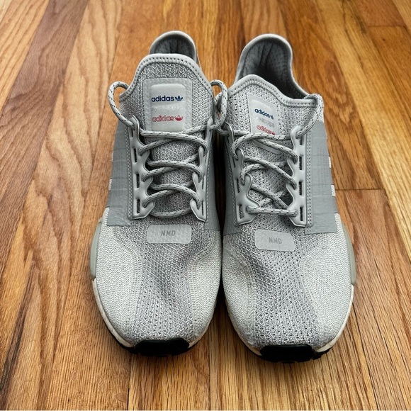 Adidas NMD_R1 V2 Silver Boost Sneakers Men’s Size 8 - Picture 3 of 10